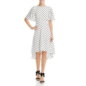Eliza J Womens Midi Dress Polka Dot Hi-Low